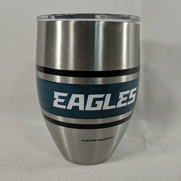 Tervis NFL Philadelphia Eagles Travel Tumbler Mug Silver Football 12 oz Steel - Picture 2 of 10
